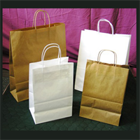 KRAFT PAPER SHOPPING BAGS