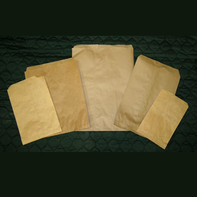 NATURAL BROWN KRAFT MERCHANDISE BAGS