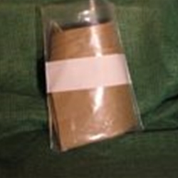 4 mil White ID Block Polyethylene Bags